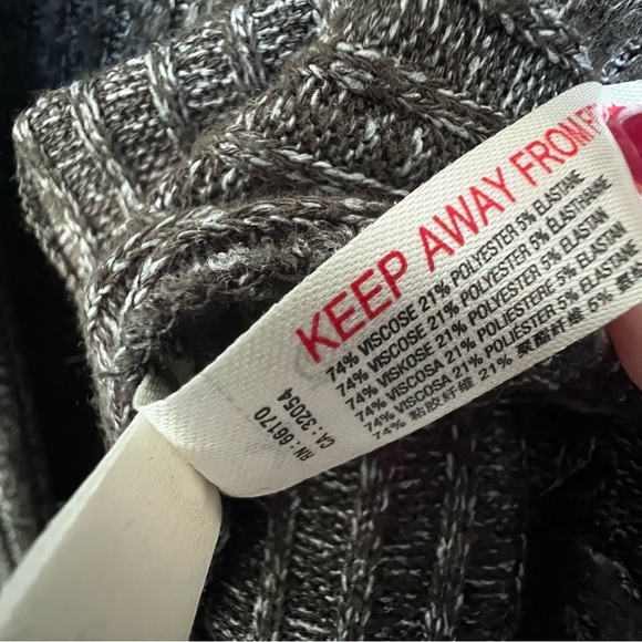 Anthropologie Daily Practice Barre Midi V-neck Rib Knit Sweater Dress Hipster - Picture 11 of 16